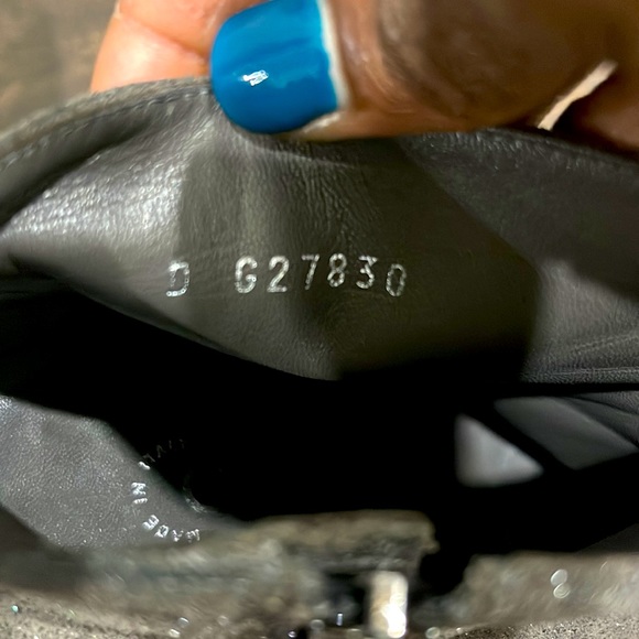 CHANEL Suede Glitter Captoe Ankle Bootie - Picture 6 of 6